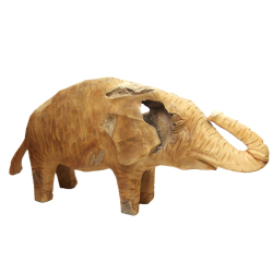 Słoń rzeźba z drewna tekowego 60x30cm